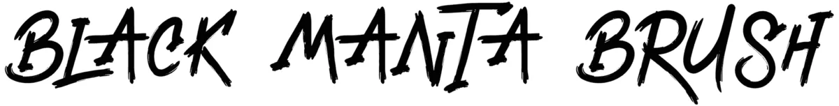 Black Manta Brush Font 1