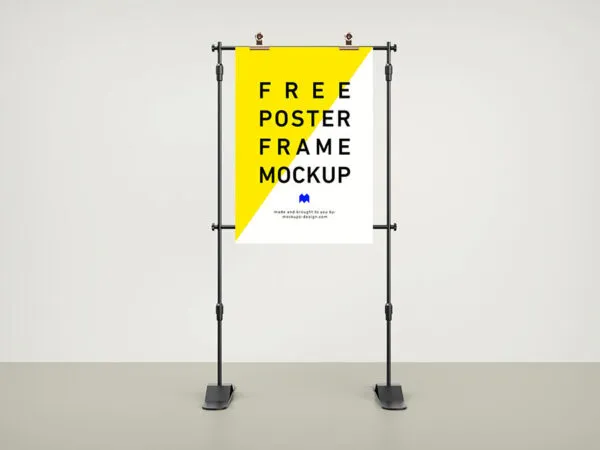 Black Metallic Bipod Poster Frame 1