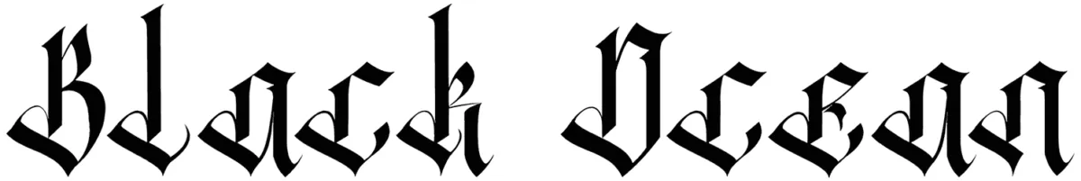 Black Ocean Font 1