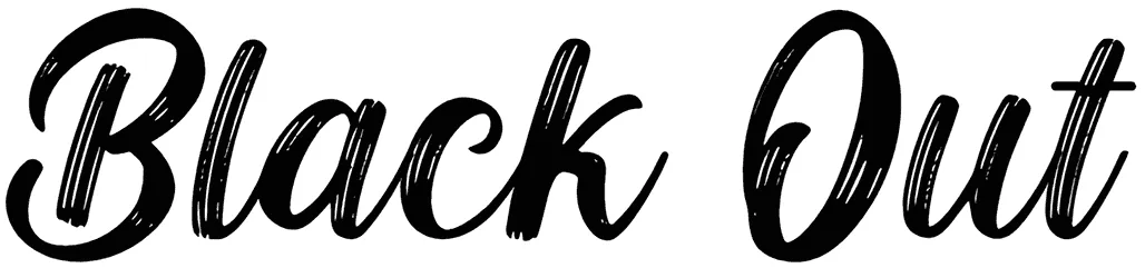 Black Out Font 1