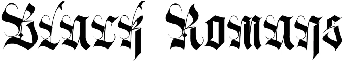 Black Romans Font 1