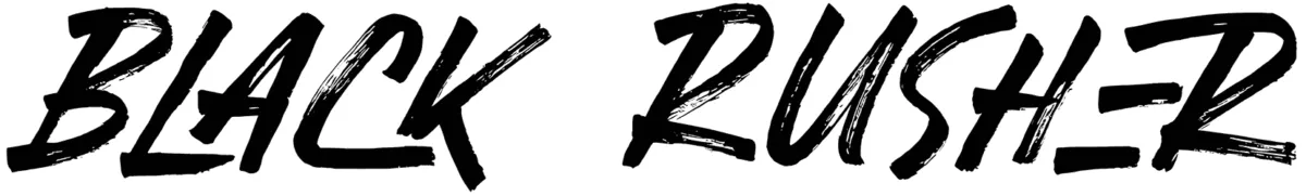 Black Rusher Font 1
