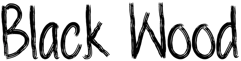Black Wood Font 1