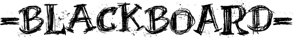 BlackBoard Font 1