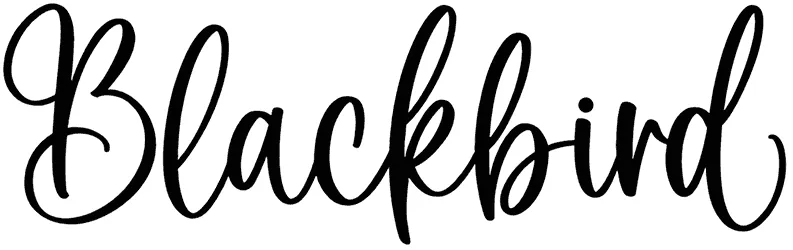 Blackbird Font 1