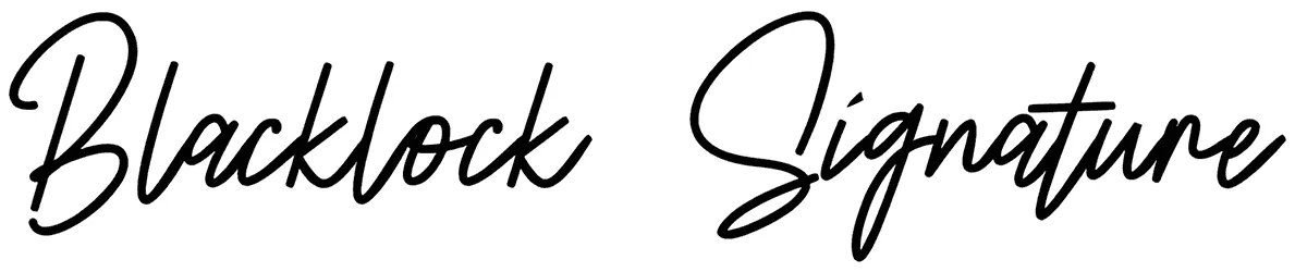 Blacklock Signature Font 1