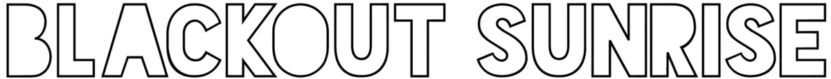 Blackout Sunrise Font 1