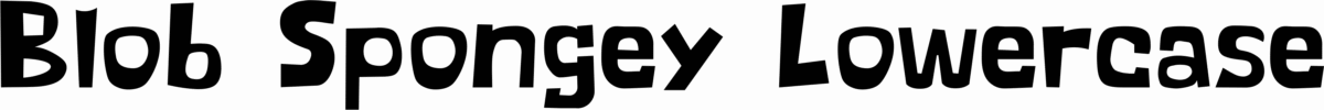 Blob Spongey Lowercase Font 1