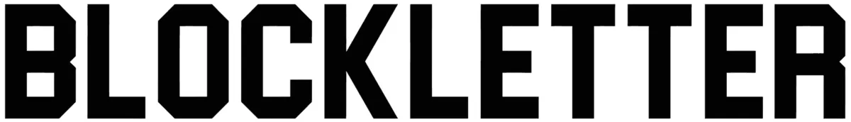 Blockletter Font 1