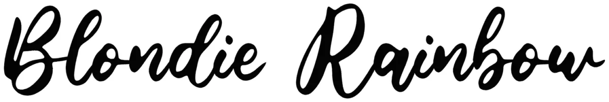 Blondie Rainbow Font 1