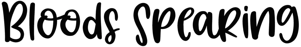 Bloods Spearing Font 1