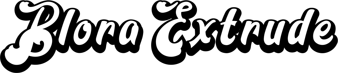 Blora Extrude Font 1