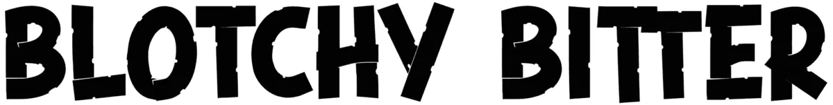 Blotchy Bitter Font 1