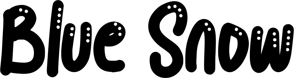 Blue Snow Font 1