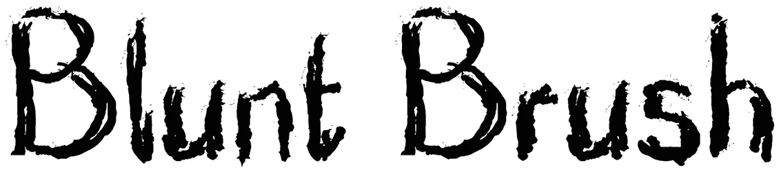 Blunt Brush Font 1