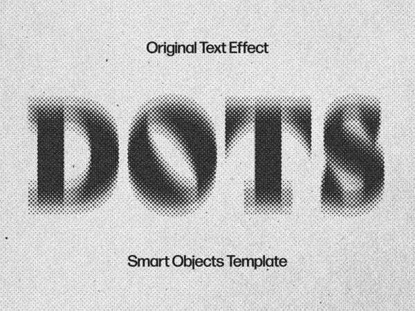 Blurred Dots Text Effect 1