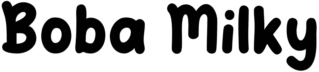 Boba Milky Font 1