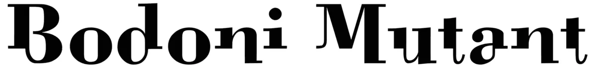 Bodoni Mutant Font 1