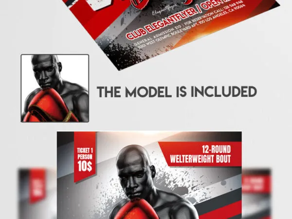 Bold Splash Boxing Day Flyer Template 1