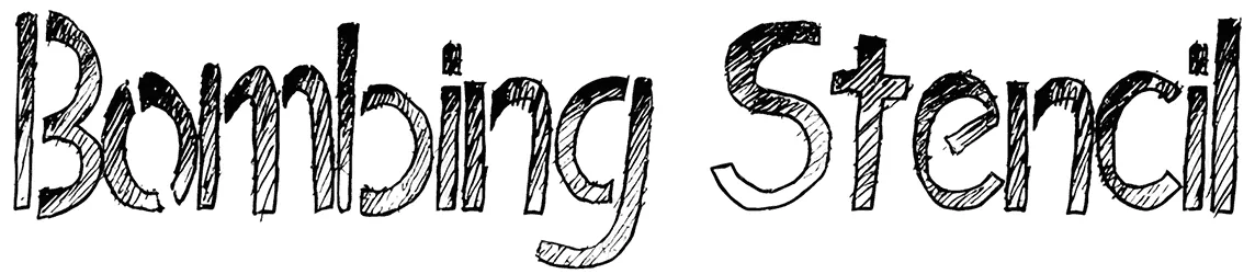 Bombing Stencil Font 1