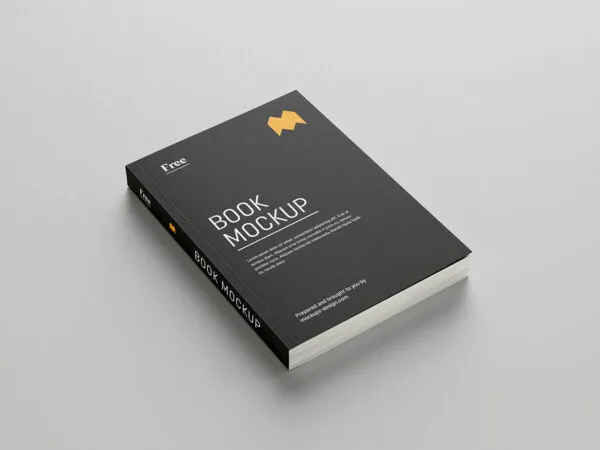 Book Mockup with 8 Different Shots 1