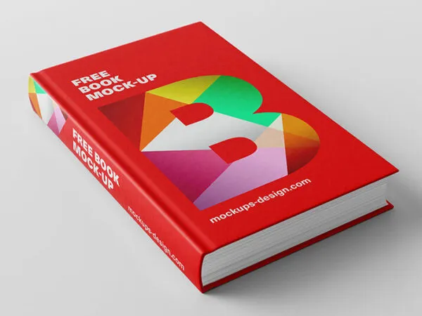 Book Mockup with Modern Design and White Background 1