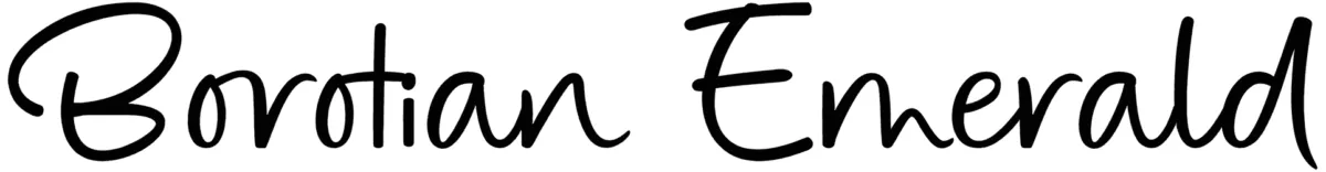 Borotian Emerald Font 1