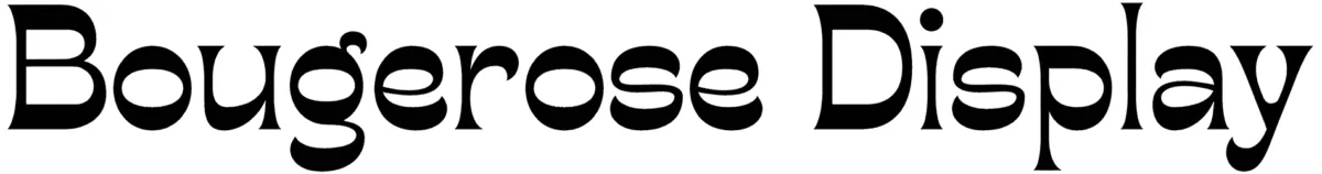 Bougerose Display Font 1