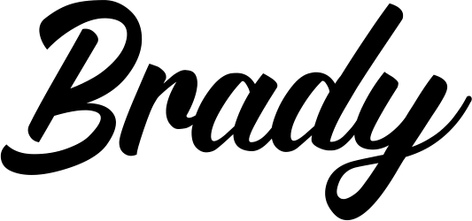 Brady Font 1