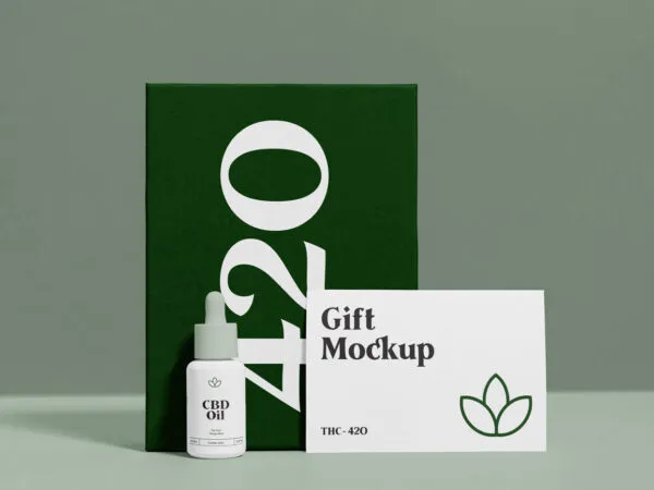 Branding Mockup Standing in Front View Featuring a Dispensing Bottle 1