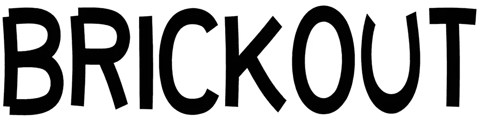Brickout All Caps Font 1