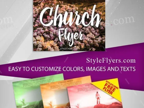 Bright Church Flyer Template 1