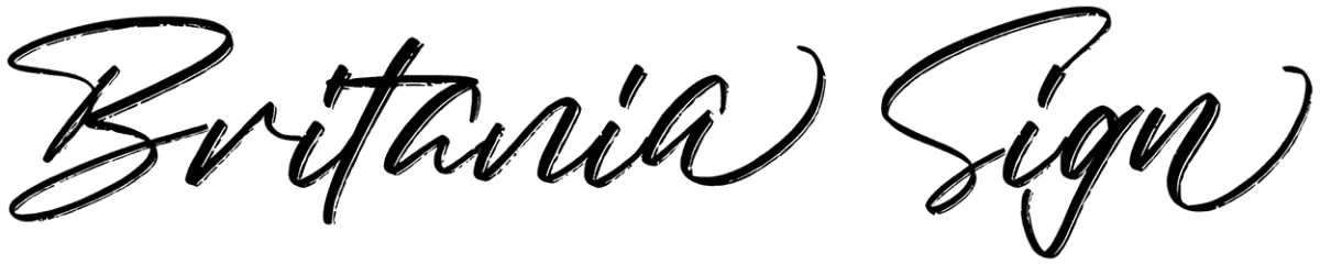 Britania Sign Font 1