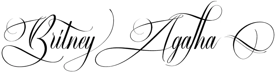 Britney Agatha Font 1