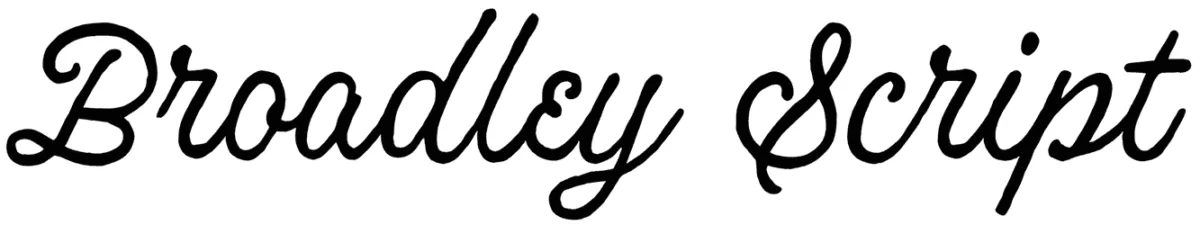 Broadley Script Font 1