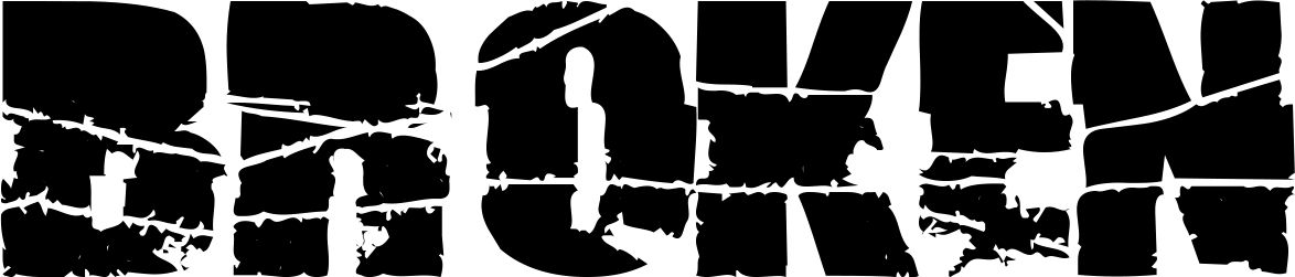 Broken 74 Font 1
