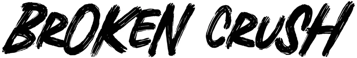 Broken Crush Font 1
