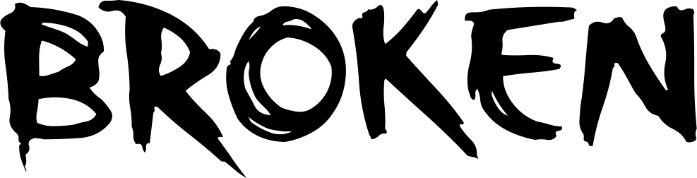 Broken Font 1