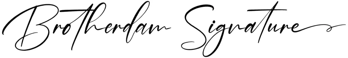 Brotherdam Signature Font 1