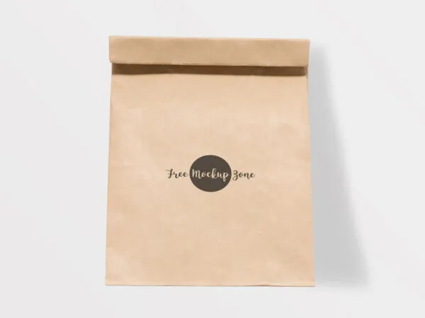 Brown Paper Burger Bag Mockup 1