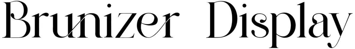 Brunizer Display Font 1