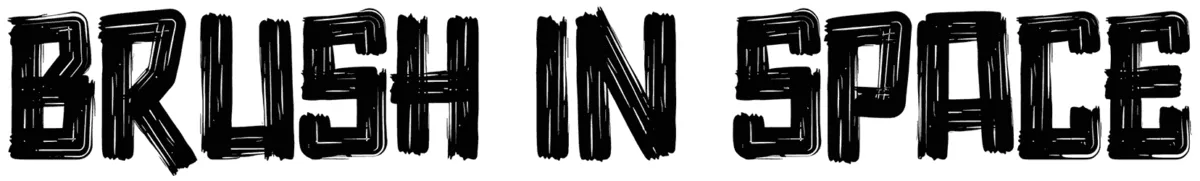 Brush In Space Font 1