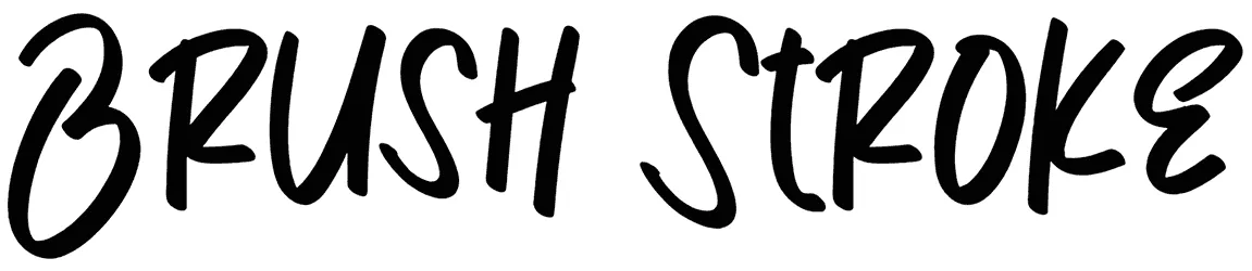 Brush Stroke Font 1