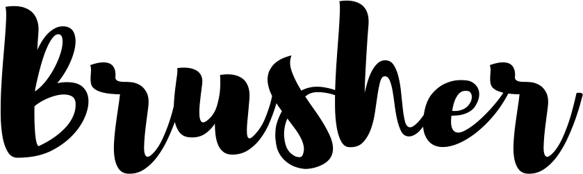 Brusher Font 1