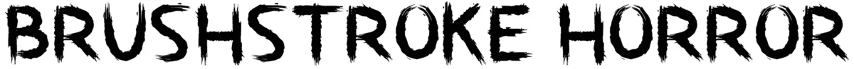 Brushstroke Horror Font 1