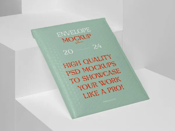 Bubble Envelop Mockup in Perspective View 1