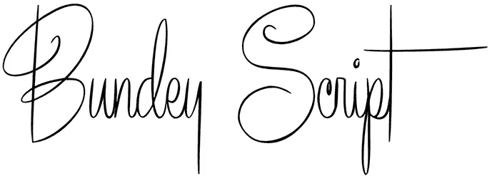 Bundey Script Font 1