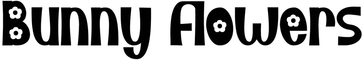 Bunny Flowers Font 1