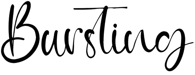 Bursting Font 1