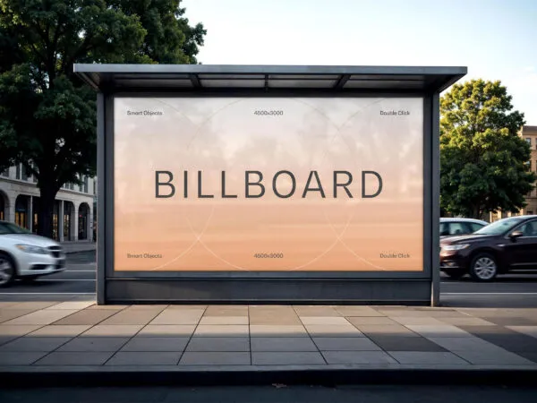 Bus Stop Banner Mockup 1